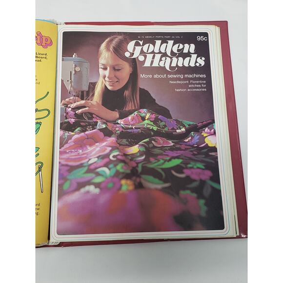 Vintage Golden Hands Volume 2 Sewing Crochet Knitting Dressmaking Patchwork Book - Picture 7 of 14
